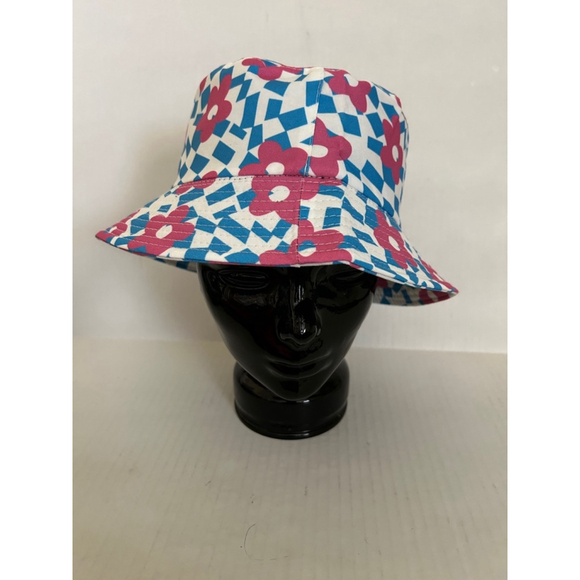 Unisex Unbranded Bucket Hat One Size White Blue *NEW* - Picture 2 of 7